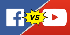 مقارنة بين إيرادات يوتيوب وفيسبوك